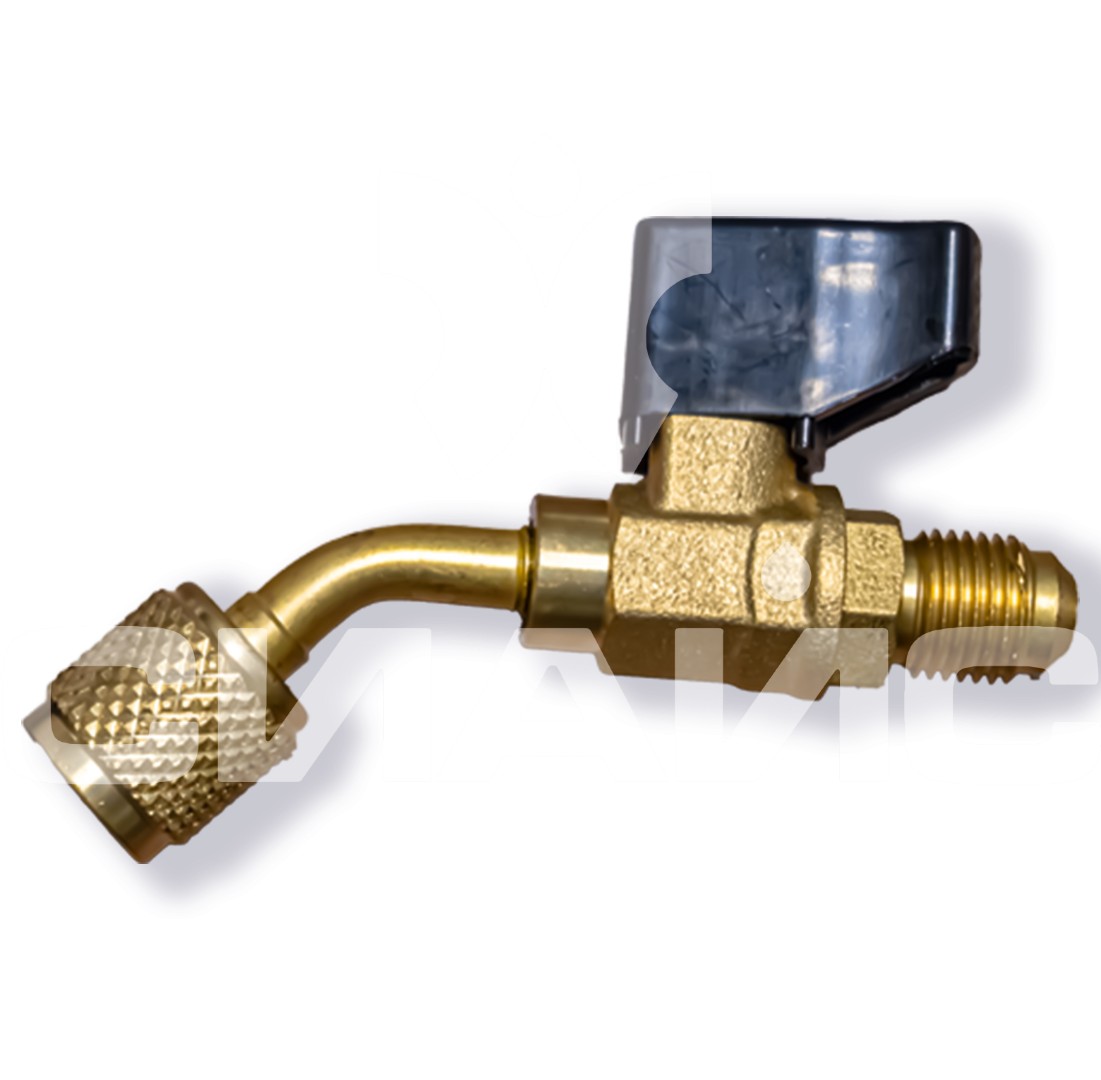 Вентиль сервисный Value CV11 угловой 45° M5/16 SAE x F1/4 SAE R410a x R22