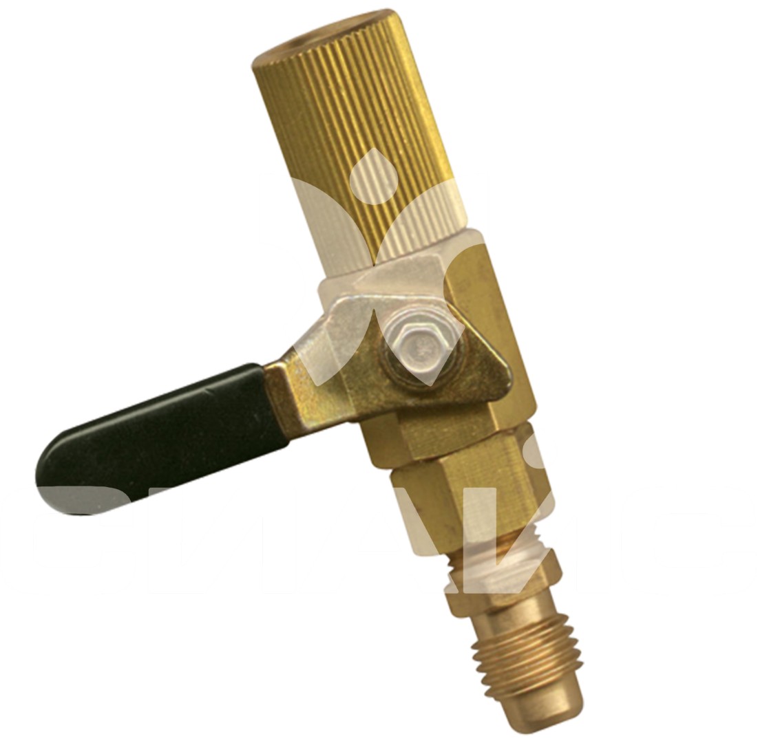 Вентиль сервисный Mastercool 90430 прямой 180° F1/4 SAE x M1/4 SAE