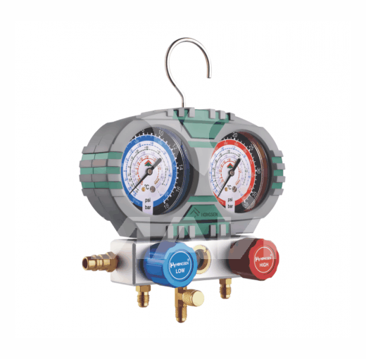 Манометрический станция Hongsen HS-S60-105-A двухвентильный R22, R134, R404, R407 в кейсе